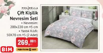 MOLİNELLA ÇİFT KİŞİLİK NEVRESİM SETİ